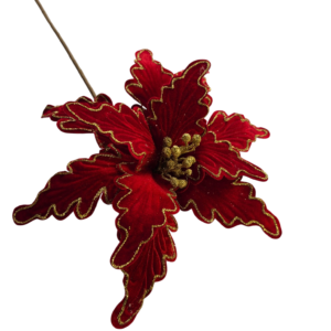 FLOR BORDE DORADO
